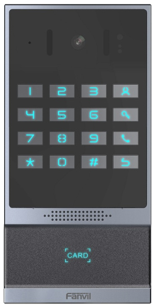 Изображение товара Видеодомофон Fanvil i64 алюминиевый корпус, 16 клавиш с подсветкой