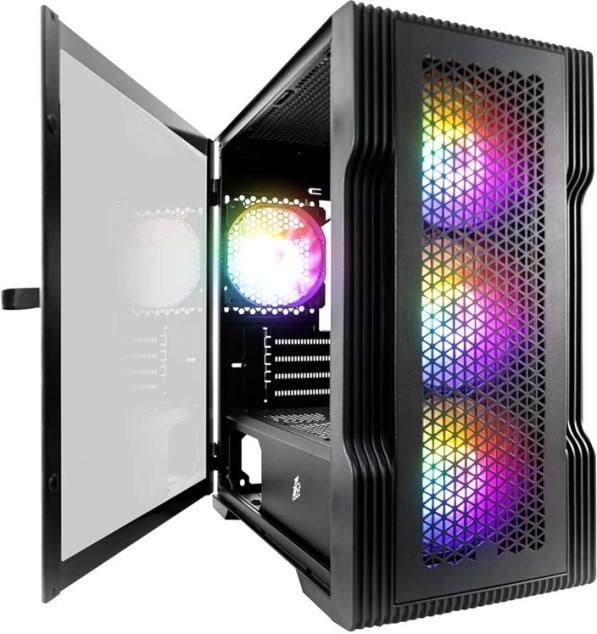 

Корпус mATX 1STPLAYER T3 черный, без БП, боковая панель из закаленного стекла, USB 3.0, 2*USB 2.0, audio, T3
