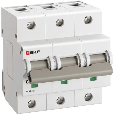 Изображение товара Автоматический выключатель EKF mcb47125-3-50C для защиты цепей 50 А