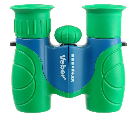 Изображение товара Детский бинокль Veber Эврика с 6-кратным увеличением компактный и безопасный