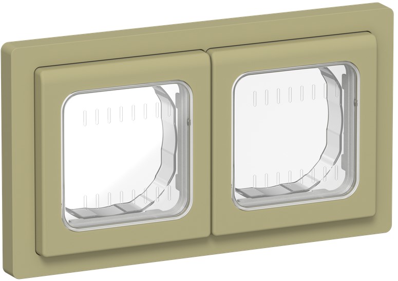 

Рамка двойная IEK FI-M20-32-55-K26 FLITE IP55 Рпро-2-55-ФлО оливковый, FI-M20-32-55-K26