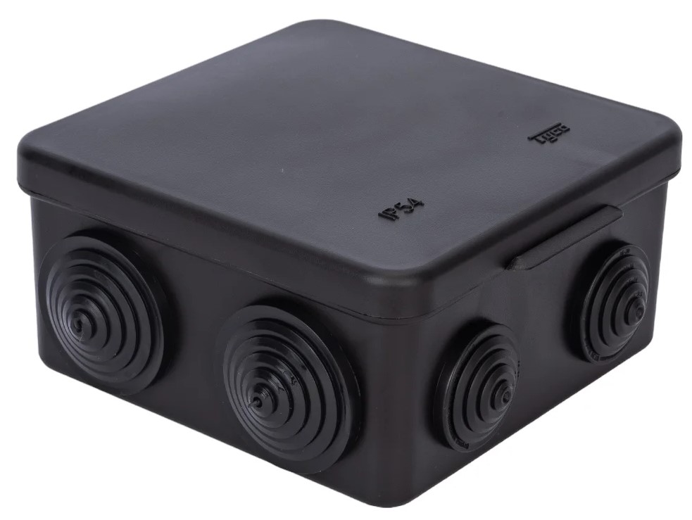 

Коробка распределительная RUVinil 67045Ч 100х100х50мм откид. Крышка УХЛ1 IP54 цвет: черный, 67045Ч