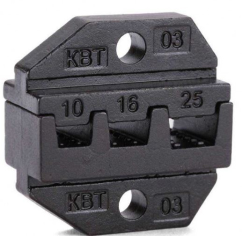 Изображение товара Матрица КВТ 69959 для обжима наконечников с сечением 10-25 мм² ПРОФИ