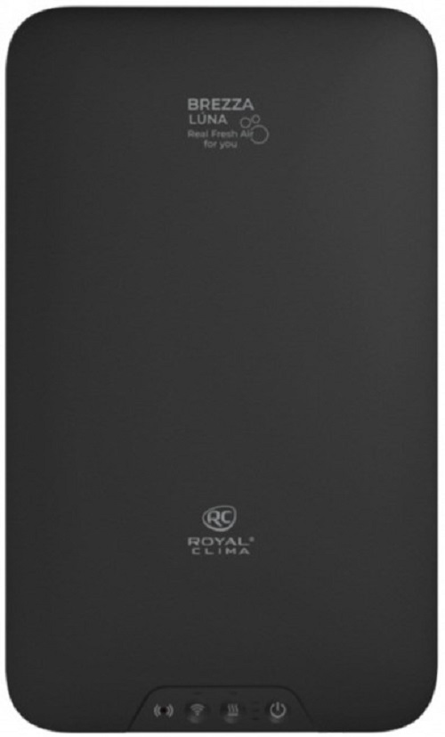 

Приточная установка Royal Clima BREZZA LUNA RCB 80 LUX приточно-очистительный комплекс, 2 ступени очистки, 80 м³ в час, Wi-Fi-модуль, черный, BREZZA LUNA