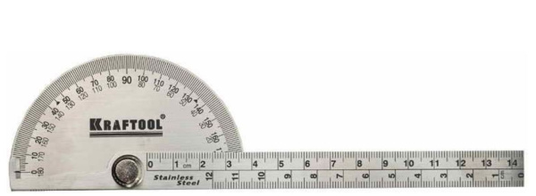 Изображение товара Качественный транспортир Kraftool Protractor из нержавеющей стали 200 мм