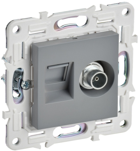 Изображение товара Мультимедийная комбинированная розетка SKANDY IEK SK-AK20-1-K03 Встраиваемая