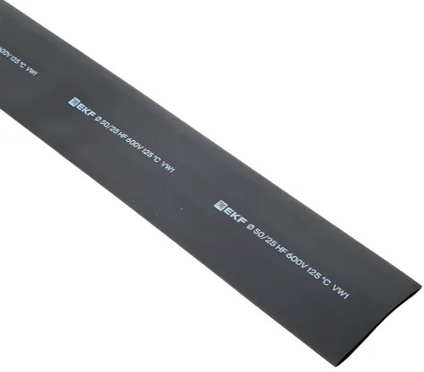 Изображение товара Термоусаживаемая трубка EKF tut-50-b-1m