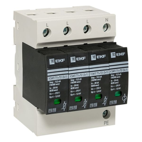 Изображение товара УЗИП EKF OV12-31-506 защита от перенапряжений и молнии 400 В 4P