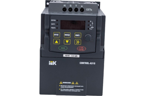 Изображение товара Преобразователь частоты IEK CNT-A310D33V022TEZ IP20 для трехфазных двигателей