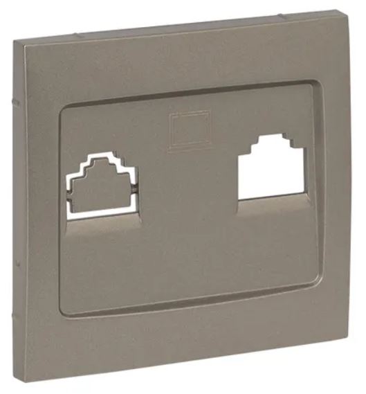 

Накладка розетки компьютерной EKF ESK01-L-035-40 Валенсия RJ-45 1-местная кашемир, ESK01-L-035-40