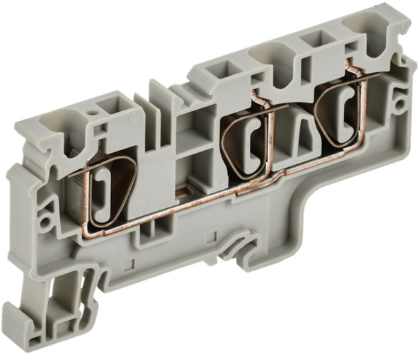 

Клемма пружинная IEK AF-CT40-00-3-K03-006 CX6-3 6мм2 трехконтактная серая ARMAFIX, AF-CT40-00-3-K03-006
