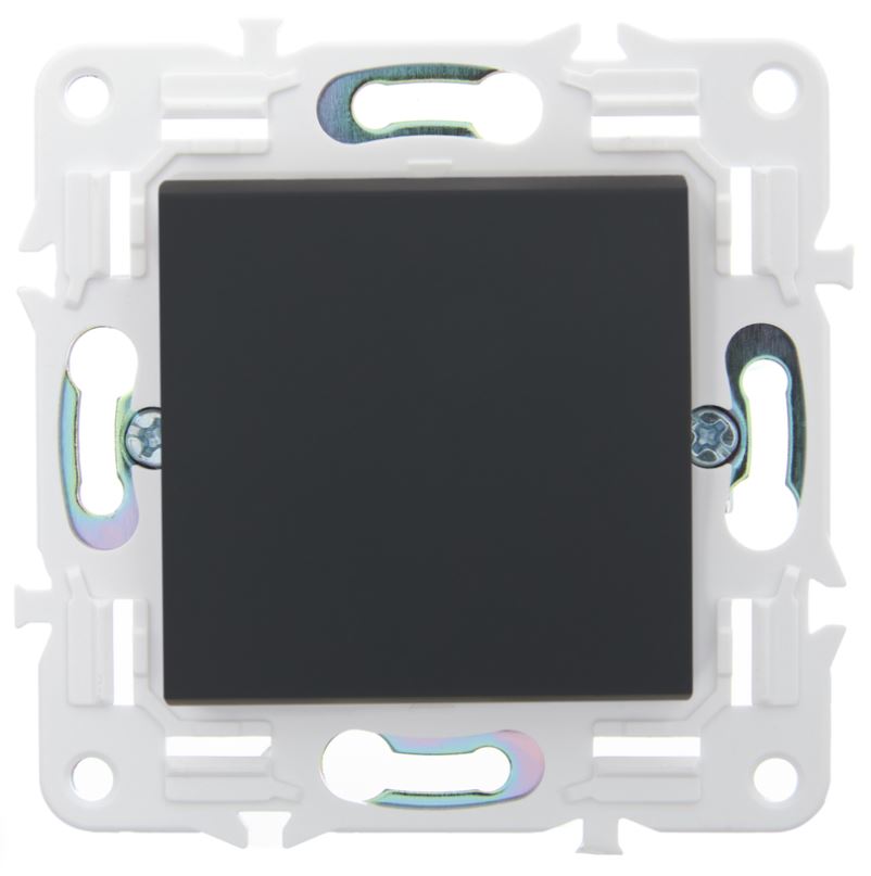 

Выключатель одноклавишный IEK SK-V10-0-10-K53 SKANDY 10А SK-V01G графит, SK-V10-0-10-K53