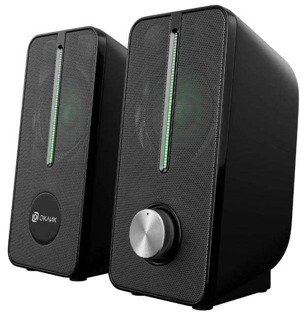 

Компьютерная акустика 2.0 Oklick OK-120U черная 6Вт 11087977, OK-120U
