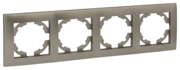 Изображение товара Рамка четырехпостовая EKF EWM-G-304-40 серии Валенсия из поликарбоната