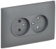 фото Розетка двухместная без заземления в сборе IEK SK-R20-10-K03-F в Санкт-Петербургe