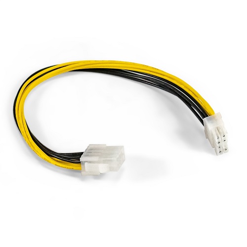 

Удлинитель кабеля Exegate EX-EXT-8M8F-0.3 EX295553RUS питания материнской платы +12V (8pin EPS12V M/8pin EPS12V F, 0,3м), EX-EXT-8M8F-0.3