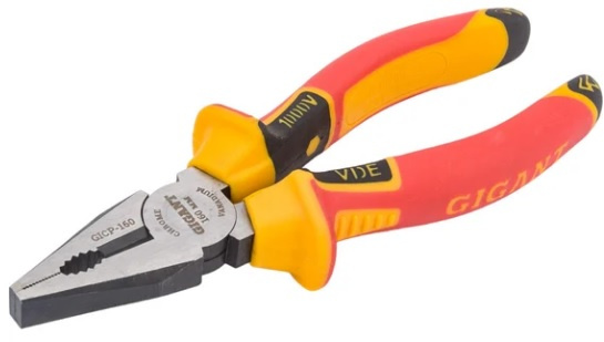 Изображение товара Изолированные пассатижи Gigant GICP-160 160 мм с защитой до 1000 В