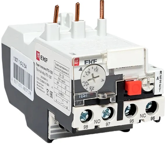 

Реле EKF rel-1307-1.6-2.5 тепловое РТЭ 1307 1.6-2.5А, rel-1307-1.6-2.5