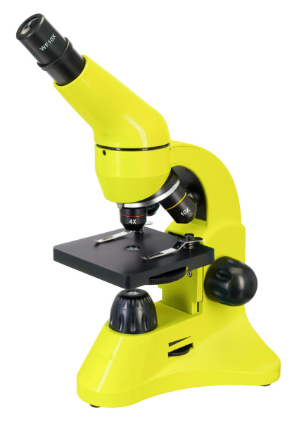 Изображение товара Микроскоп Levenhuk Rainbow 50L Lime биологический учебный с увеличением 40-800 крат