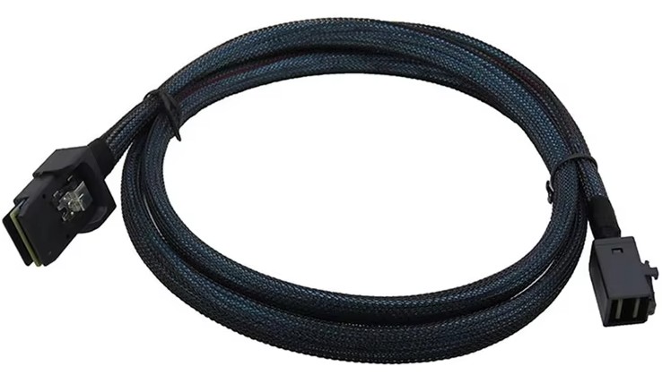 

Кабель Amphenol RHS36-0753 DmSAS SFF8643 -to- mSAS SFF8087, 100cm, RHS36-0753