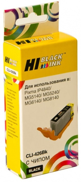 Изображение товара Картридж Hi-Black CLI-426BK для Canon PIXMA - черный совместимый картридж