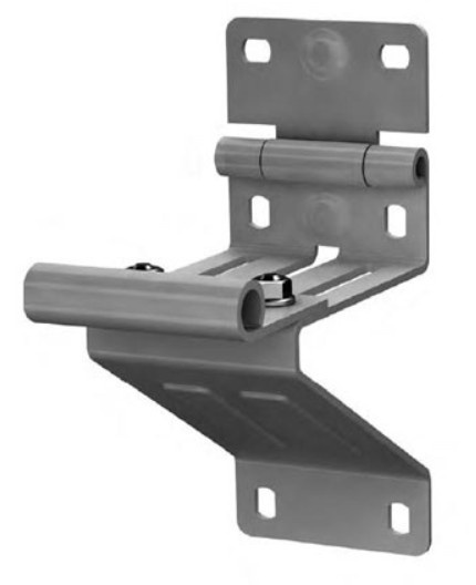 Изображение товара Опора дверная DoorHan N25234-3 RAL9003 удлиненная с держателем ролика