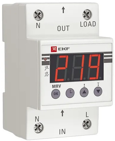 Изображение товара Реле напряжения EKF MRV-40A для защиты электросетей 50 А