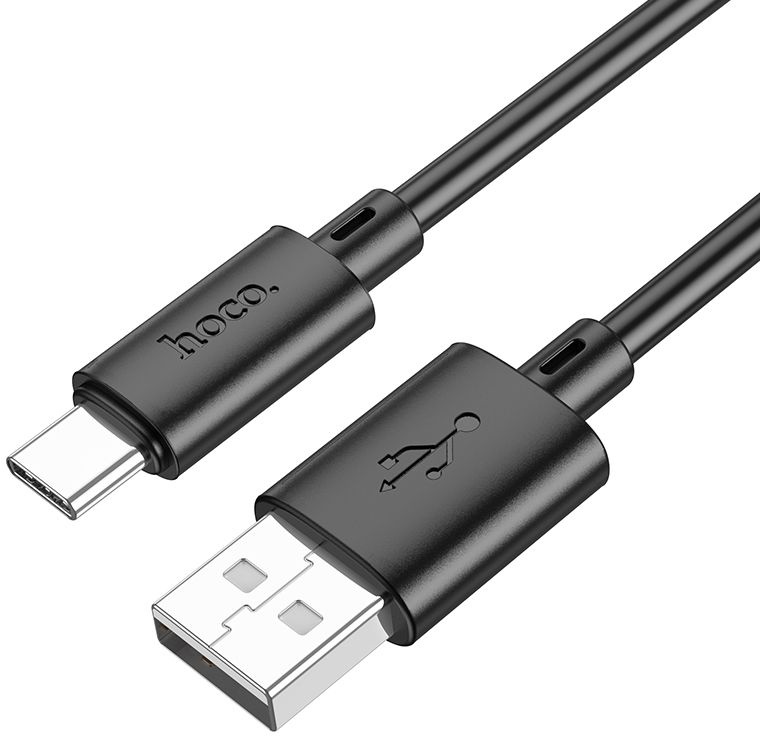 

Кабель интерфейсный Hoco X88 GRATIFIED TYPE-C USB (m)-USB Type-C (m) 1м черный (2003719), X88 GRATIFIED TYPE-C