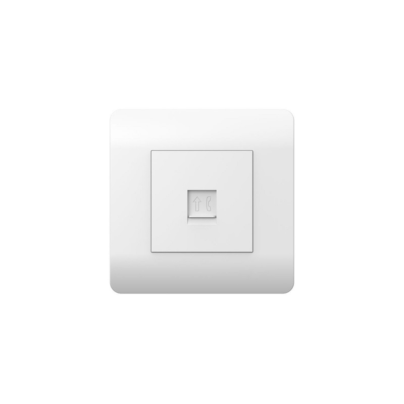 

Розетка телефонная CHINT 431539 1-м NЕW3-E RJ11 бел., 431539