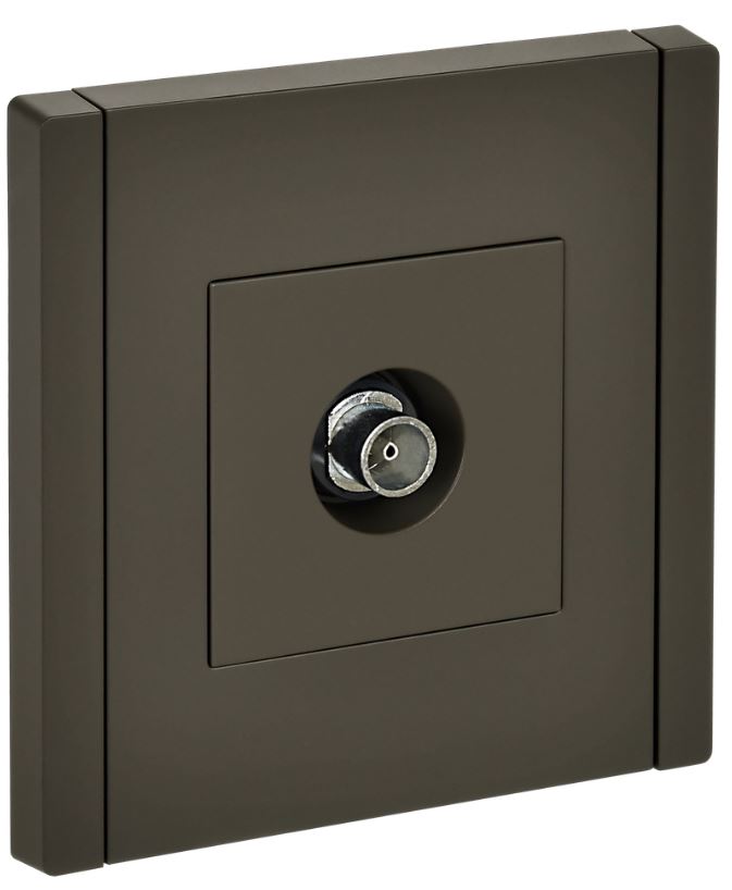 

Розетка телевизионная оконечная IEK FP-A10-O-K03 FORTE&PIANO FP328 серый, FP-A10-O-K03