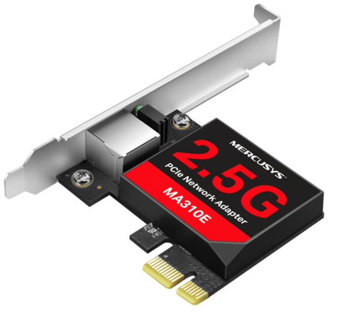 

Сетевой адаптер Mercusys MA310E PCI-Express 2.5 Гбит/с, MA310E