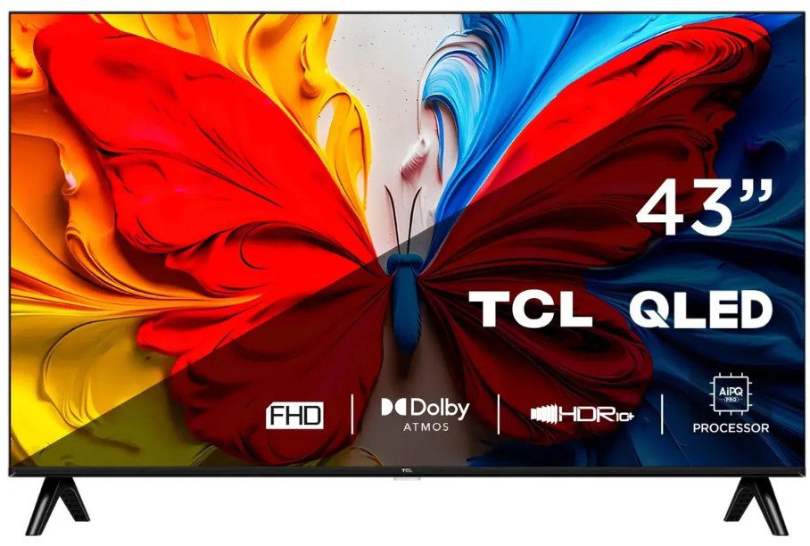 

Телевизор QLED TCL 43S5K-UZ 43" черный FULL HD 60Hz DVB-T DVB-T2 DVB-C DVB-S DVB-S2 USB WiFi Smart TV, 43S5K-UZ