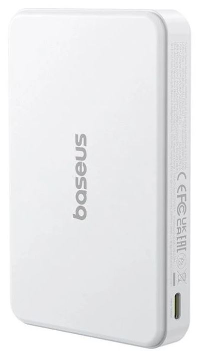 

Аккумулятор внешний портативный Baseus Airpow II Qi2 Magnetic 10000mAh 22.5W Moon White, Airpow II Qi2 Magnetic