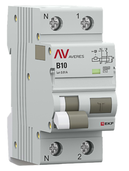 Изображение товара Автомат EKF rcbo6-1pn-10B-10-ac-av