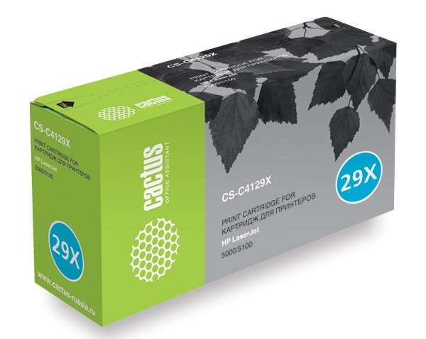 

Картридж Cactus CS-C4129X для принтеров HP LaserJet 5000/5100, 10000 стр., CS-C4129X