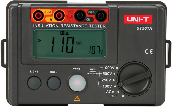 Изображение товара Измеритель сопротивления изоляции UNI-T UT501A с ЖК-дисплеем