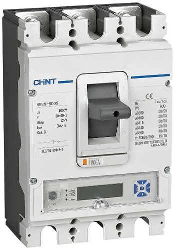 Изображение товара Автоматический выключатель в литом корпусе CHINT 271383 с LCD-дисплеем