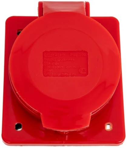 

Розетка DEKraft 26055DEK щитовая 425 3Р+РЕ+N 32А 380В IP44 РЩ-102, 26055DEK