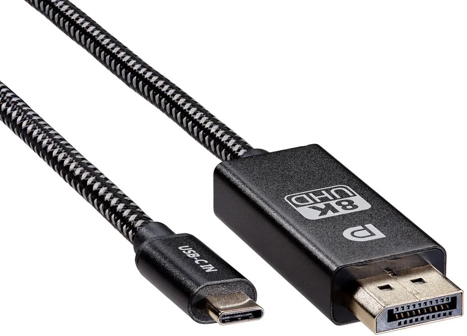 

Кабель-адаптер Telecom TCC024-1.8M USB3.1 Type-Cm --> DP A(m) 8K/60Hz, 1.8m, медь, TCC024-1.8M