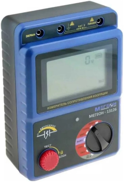 Изображение товара Измеритель сопротивления изоляции МЕГЕОН 13126 до 2500 В