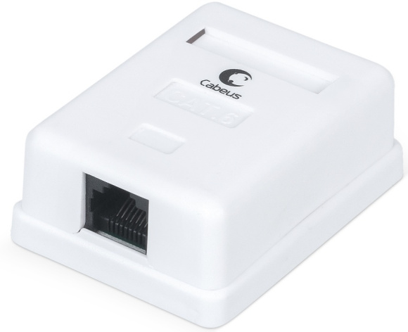 Изображение товара Розетка Cabeus WS-8P8C-Cat6-1 для Ethernet сетей с одним разъемом