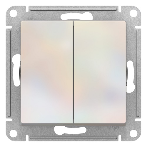 

Выключатель Schneider Electric ATN000451 AtlasDesign, 2-клавишный, сх.5, 10АХ, механизм, жемчуг, ATN000451