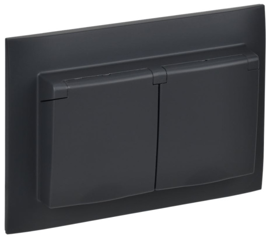 Изображение товара Розетка двухместная с заземлением IEK SK-R26-16-44-K53-F