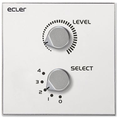 

Панель Ecler WPaVOL-SR настенная управления громкостью и выбором источника, WPaVOL-SR
