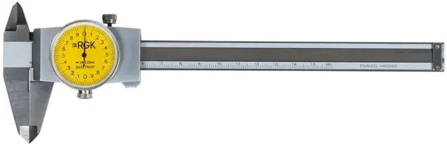 

Штангенциркуль RGK SCC-150 С ПОВЕРКОЙ 755825 RGK с круговой шкалой, SCC-150 С ПОВЕРКОЙ