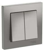 фото Выключатель двухклавишный  Systeme Electric ATN000952S