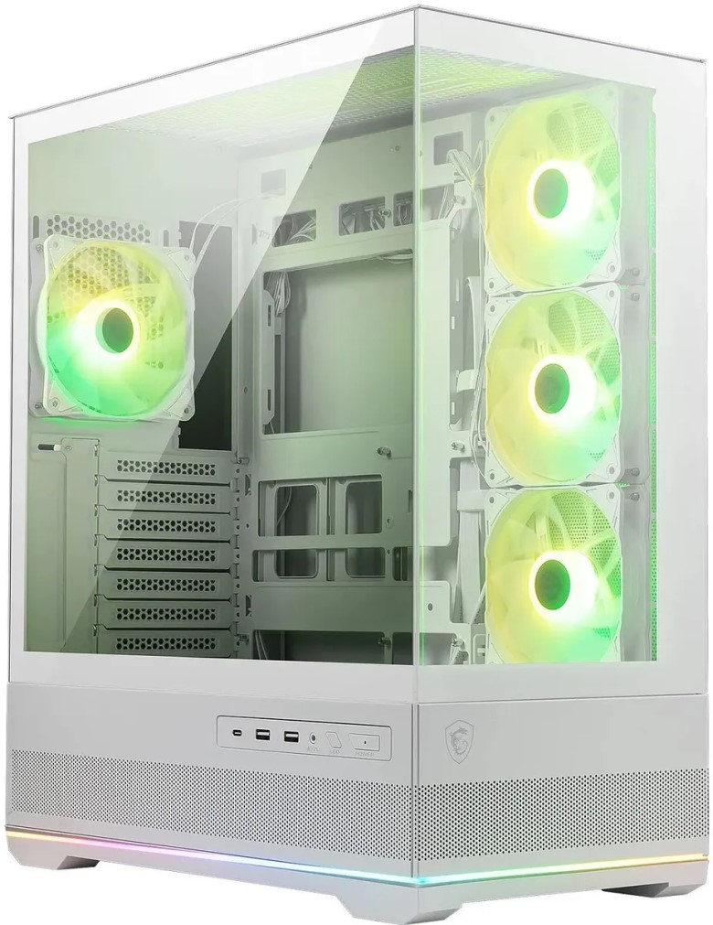 

Корпус ATX MSI MAG Pano 110R PZ 306-7G28W21-JA4 белый, без БП, 2*USB 3.0, USB 3.1, MAG Pano 110R PZ