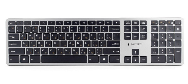 

Клавиатура Wireless Gembird KBW-3 109 кл.,м/медиа, ножничный механизм, бесшумная, KBW-3