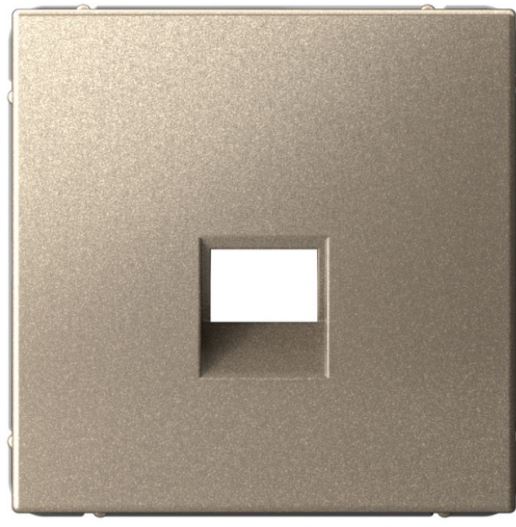 

Накладка розетки компьютерной Systeme Electric GAL000584 ARTGALLERY типа Keystone, ШАМПАНЬ, GAL000584