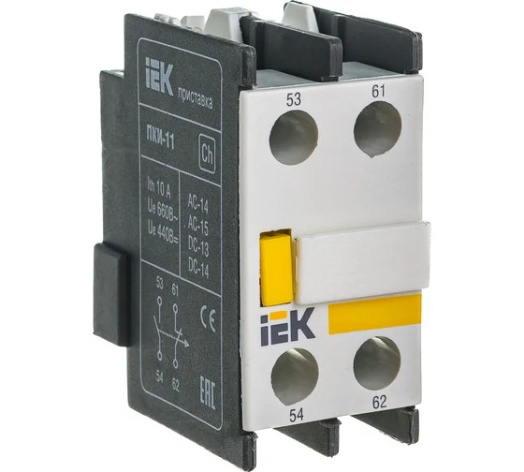 Изображение товара Приставка к контактору IEK KPK10-11 для автоматизации систем